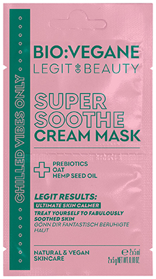 BIO:VEGANE LEGIT BEAUTY SUPER SOOTHE CREAM MASK