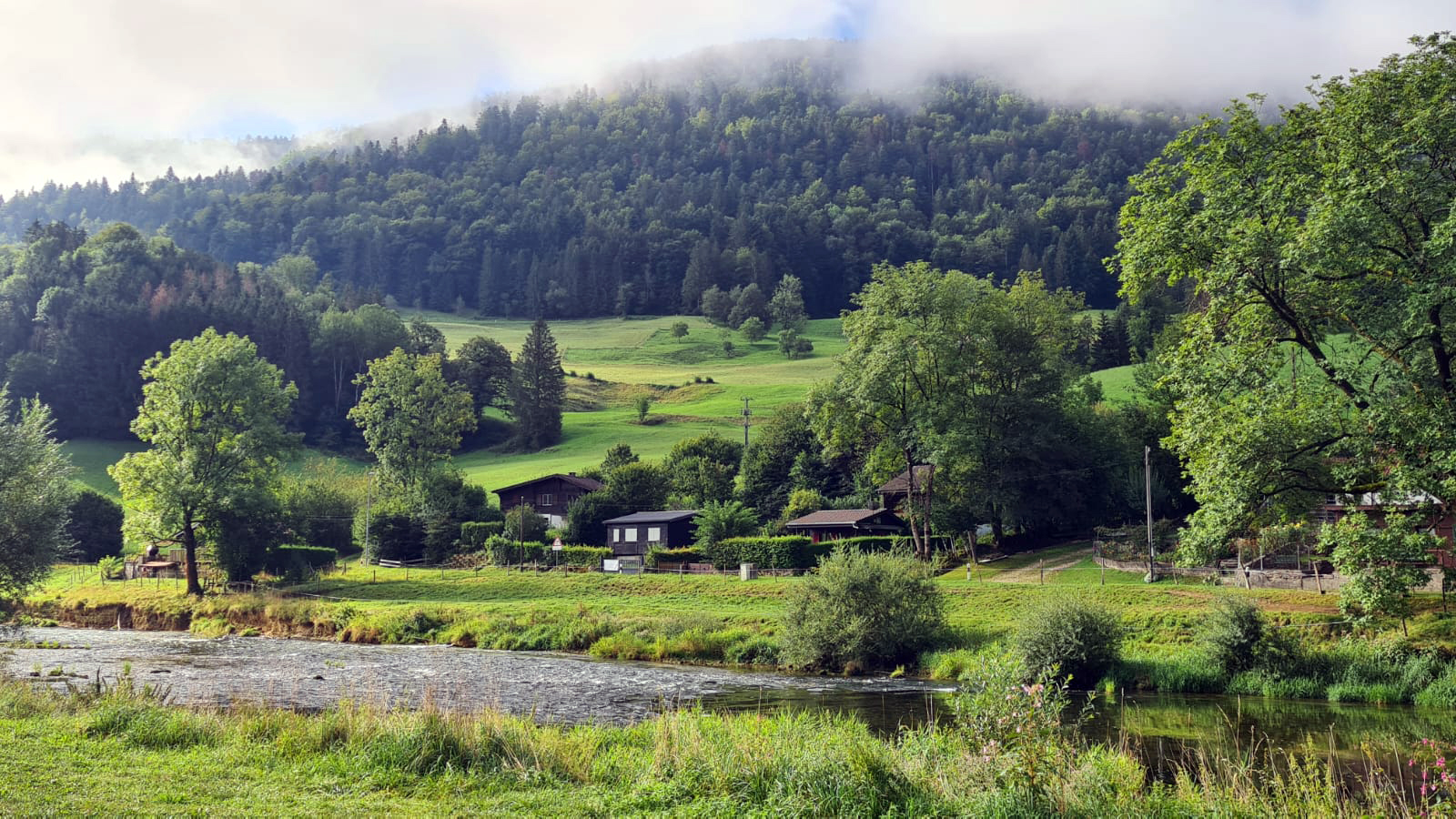 Blick auf den Doubs bei Soubey