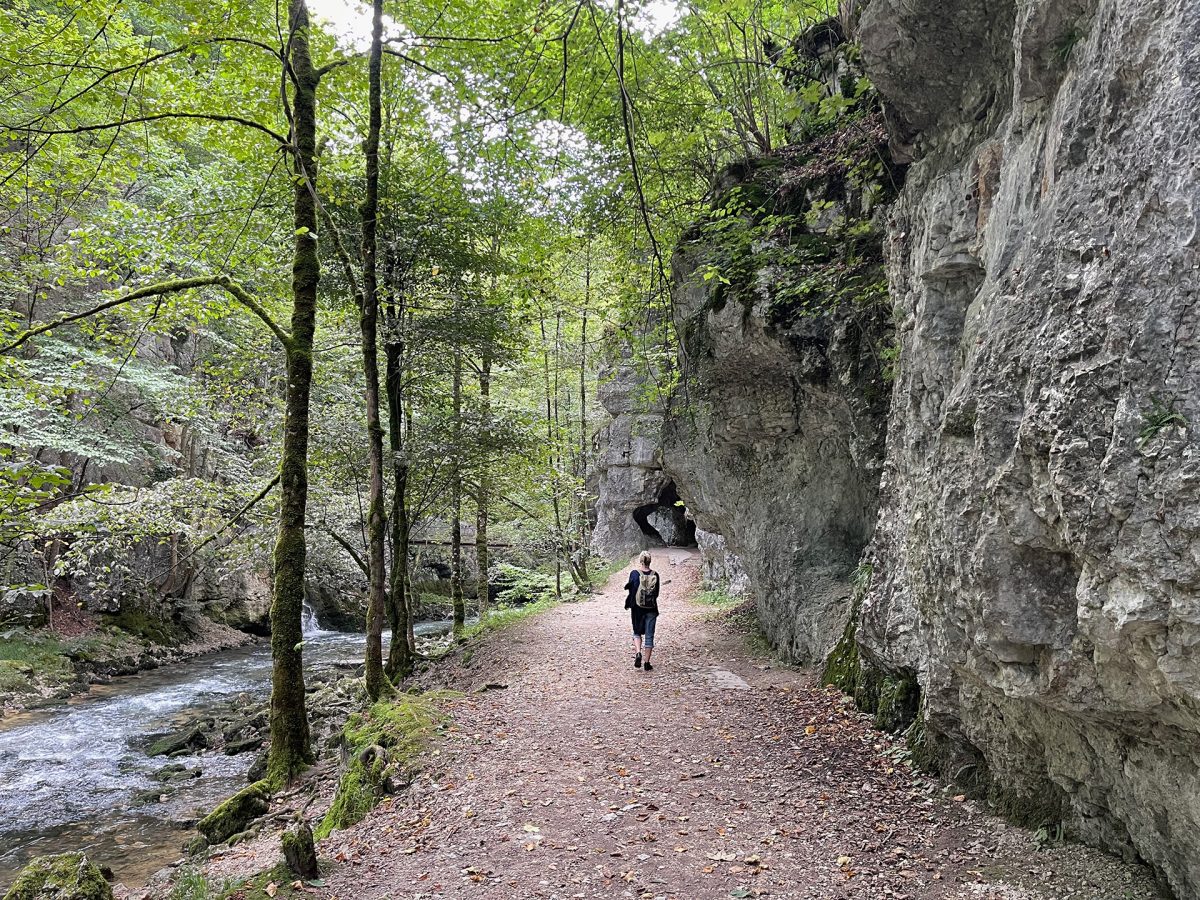 Unterwegs in der Taubenlochschlucht