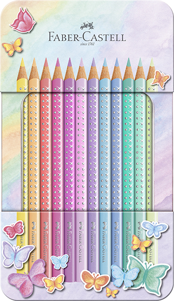 Faber-Castell Buntstifte Sparkle Pastell 12er Metalletui