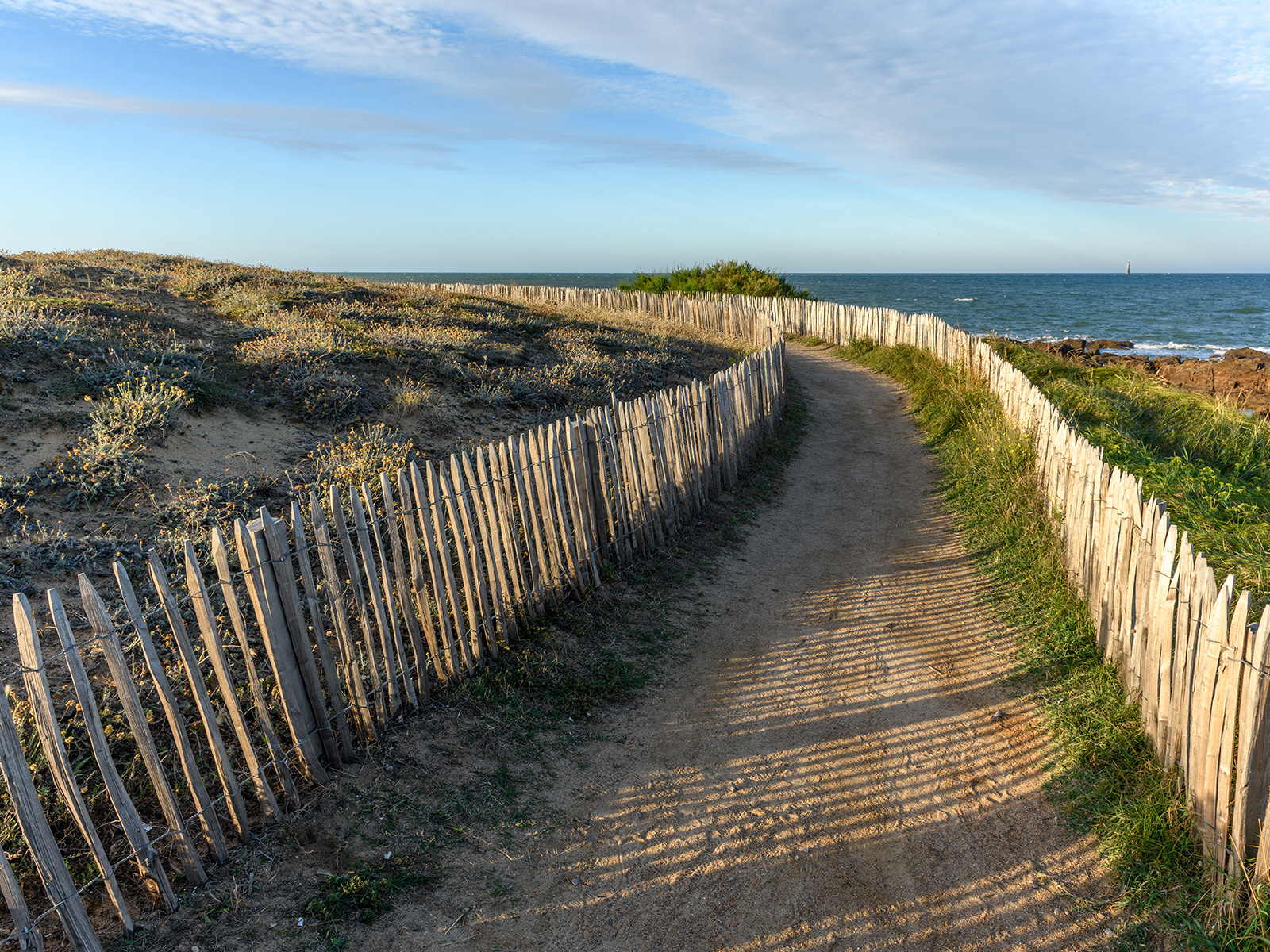 Wilde Küstenlandschaft bei La Paracou in Les Sables d'Olonne
