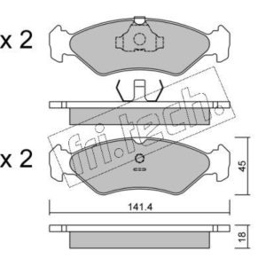 FORD	FIESTA III (GFJ)	1.4 KAT	’89 – ’95  FOR