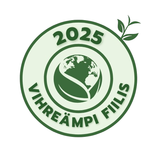 Vihreämpi fiilis 2025 merkki, yritys joka tukee ekologista toimintaa GreenVibe