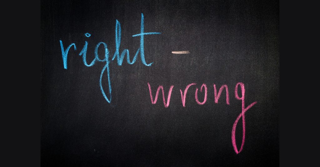 Right Vs Wrong