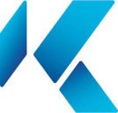 Blaues, modernes Logo