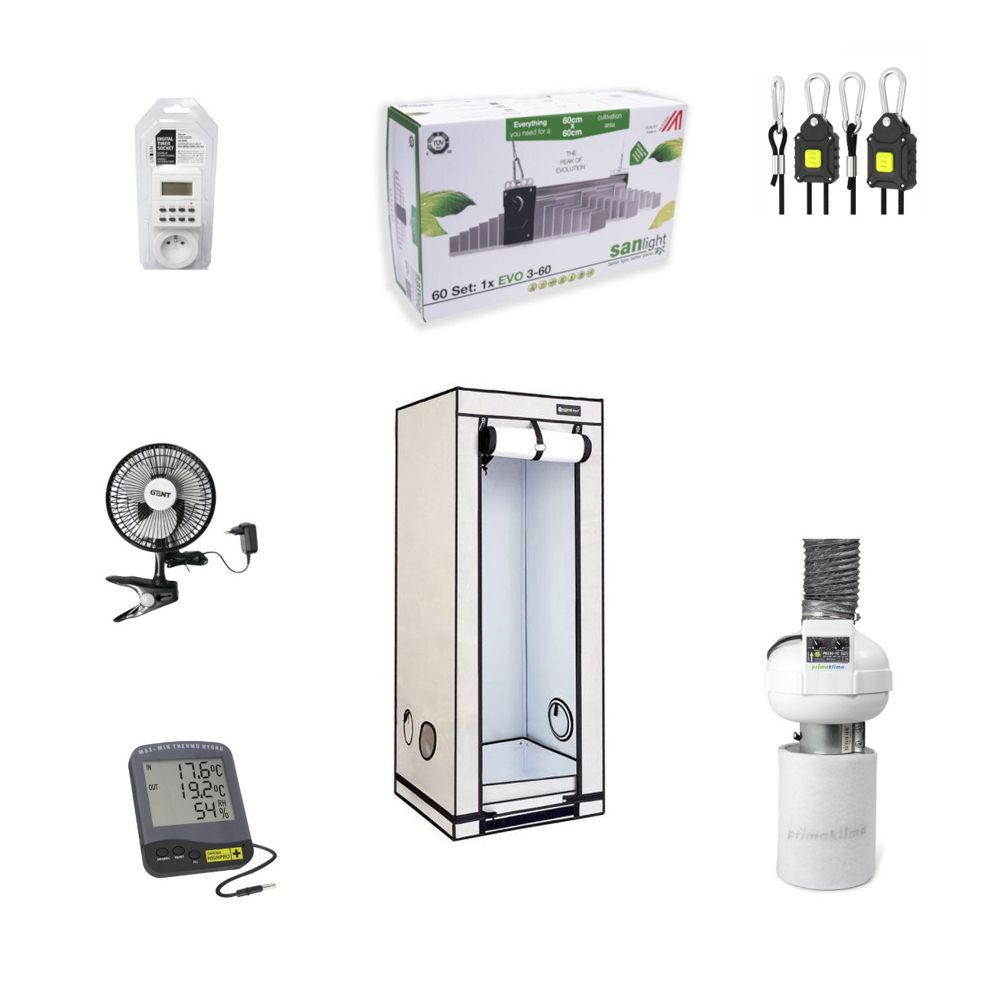 Homebox Ambient Q60+ Growzelt Growbox Set mit Sanlight EVO 3-60 1.5