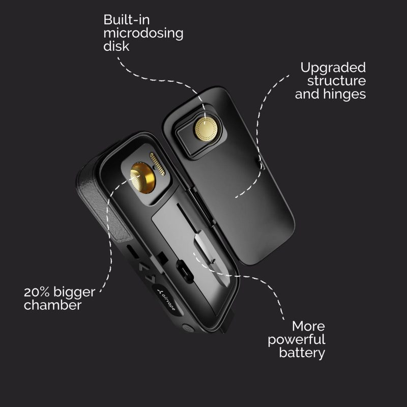 Apollo Legacy Pro – Vielseitiger Vaporizer mit USB-C, kabellosem Laden & 15 Sek. Aufheizzeit