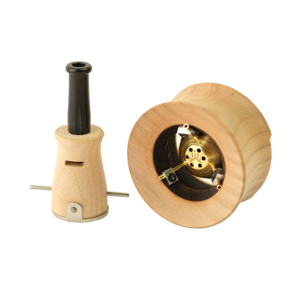 Vapman Click Pure Kirschholz – Handgefertigter batterieloser Vaporizer aus der Schweiz