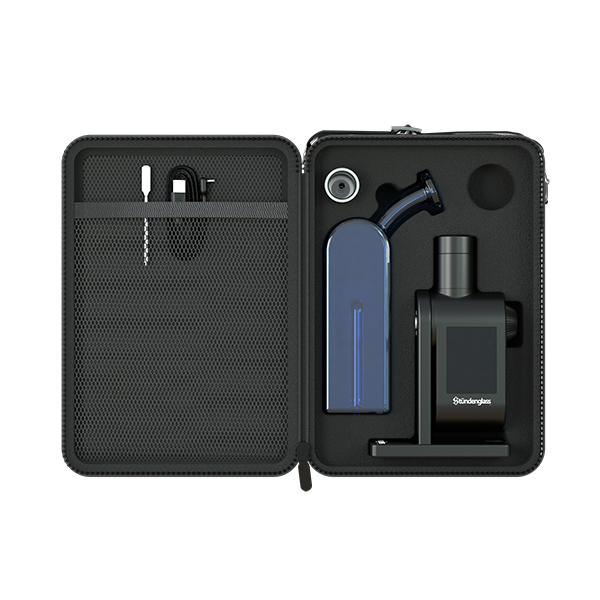 Stündenglass Modül Dok Deluxe Travel Set Blaues Glas – Premium Desktop Vaporizer