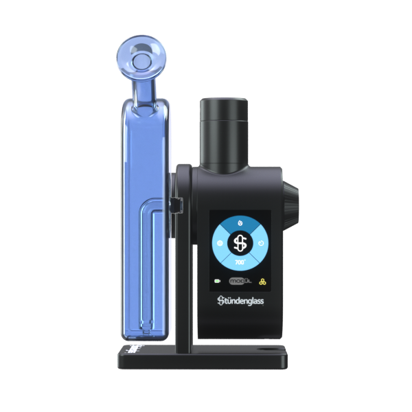 Stündenglass Modül Dok Deluxe Travel Set Blaues Glas – Premium Desktop Vaporizer