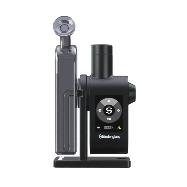 Stündenglass Modül Dok Deluxe Travel Set Graues Glas – Premium Desktop Vaporizer