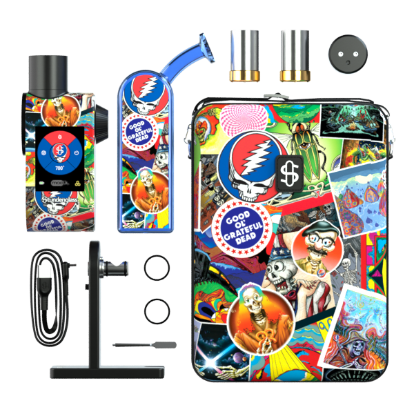 Stündenglass Modül Dok Deluxe Travel Set Grateful Dead Legacy Patchwork – Desktop Vaporizer