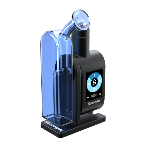 Stündenglass Modül Dok Deluxe Travel Set Blaues Glas – Premium Desktop Vaporizer