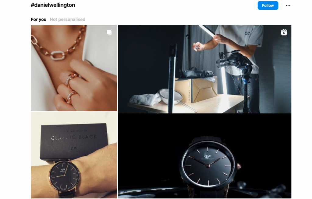 influencer marketing Daniel Wellington