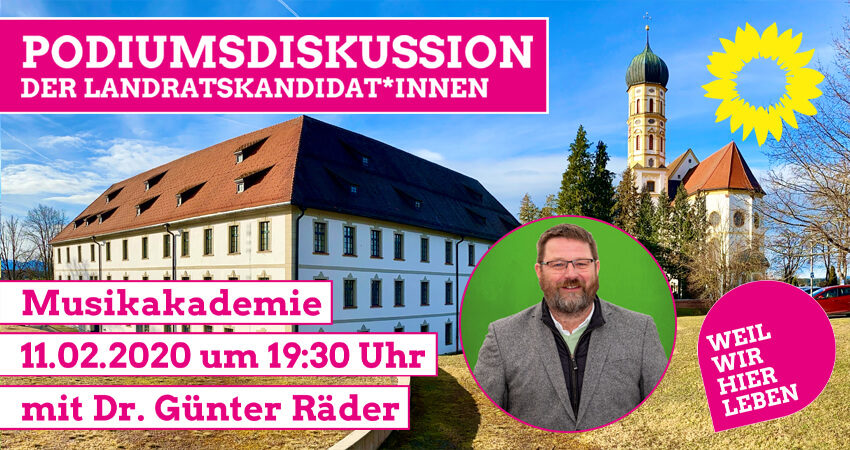 Podiumsdiskussion der Landratskandidaten Dr. Günter Räder