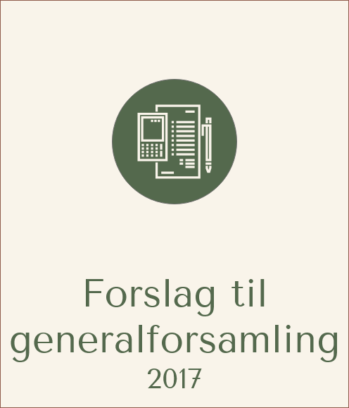Forslag til generalforsamling 2017