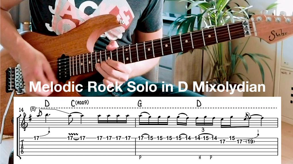 Melodic Rock Solo in D