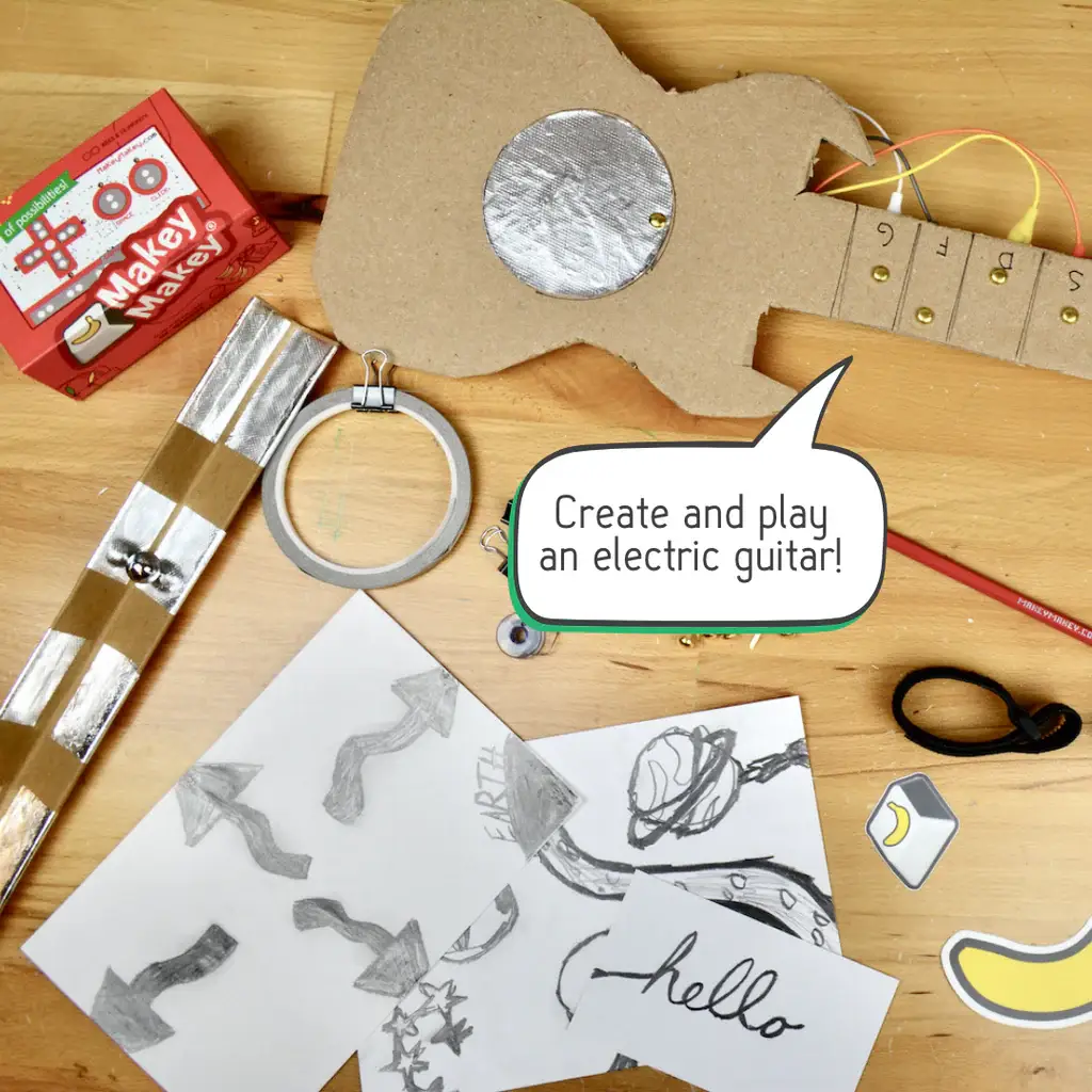 Hjemmelavet Makey Makey-guitar