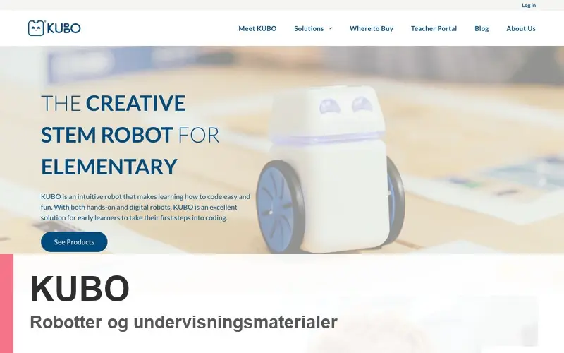 KUBO - samarbejdspartner inden for robotter og undervisningsmaterialer