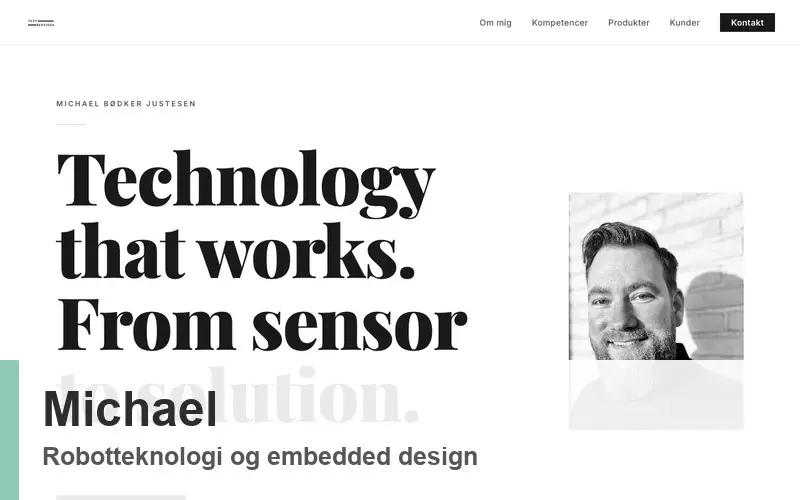 Michael fra Just Services - robotteknologi og embedded design