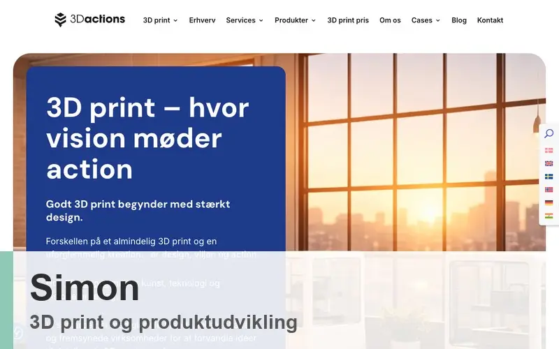 Simon fra 3D Actions - 3D print og produktudvikling