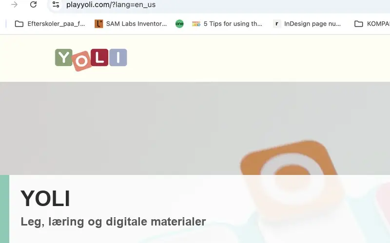 YOLI produktbillede - samarbejdspartner inden for leg, læring og digitale materialer