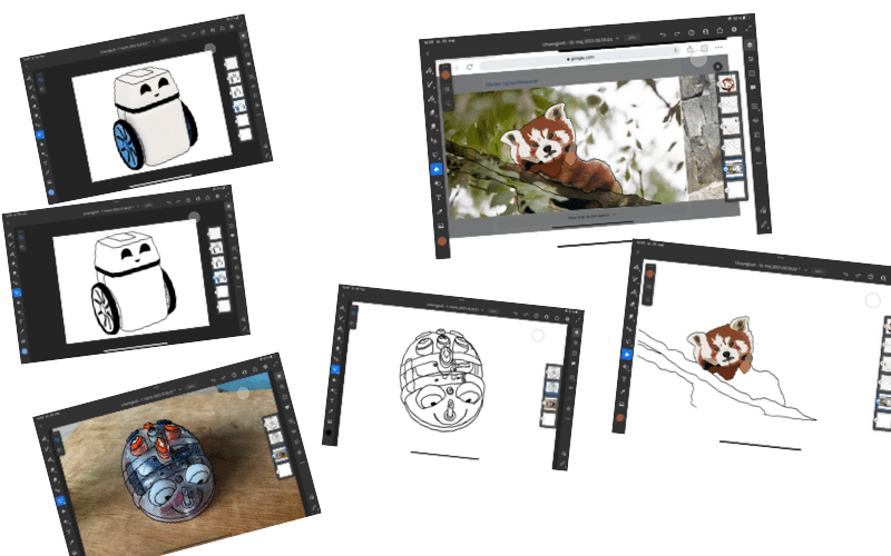 Trace billeder i Adobe Fresco
