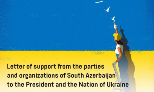Letter of support from the parties and organizations of South Azerbaijan to the President and the Nation of Ukraine