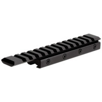 11mm to Picatinny/Weaver Recoil pin to prevent mount from slipping Made from lightweight aircraft aluminum Satin black finish Product Specific Details 4-screw clamp system 11mm to standard dovetail Adapter 6" Long Base