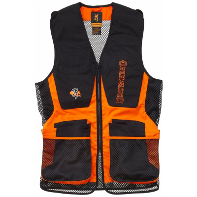 Browning Shooting Vest Claybuster Black Orange