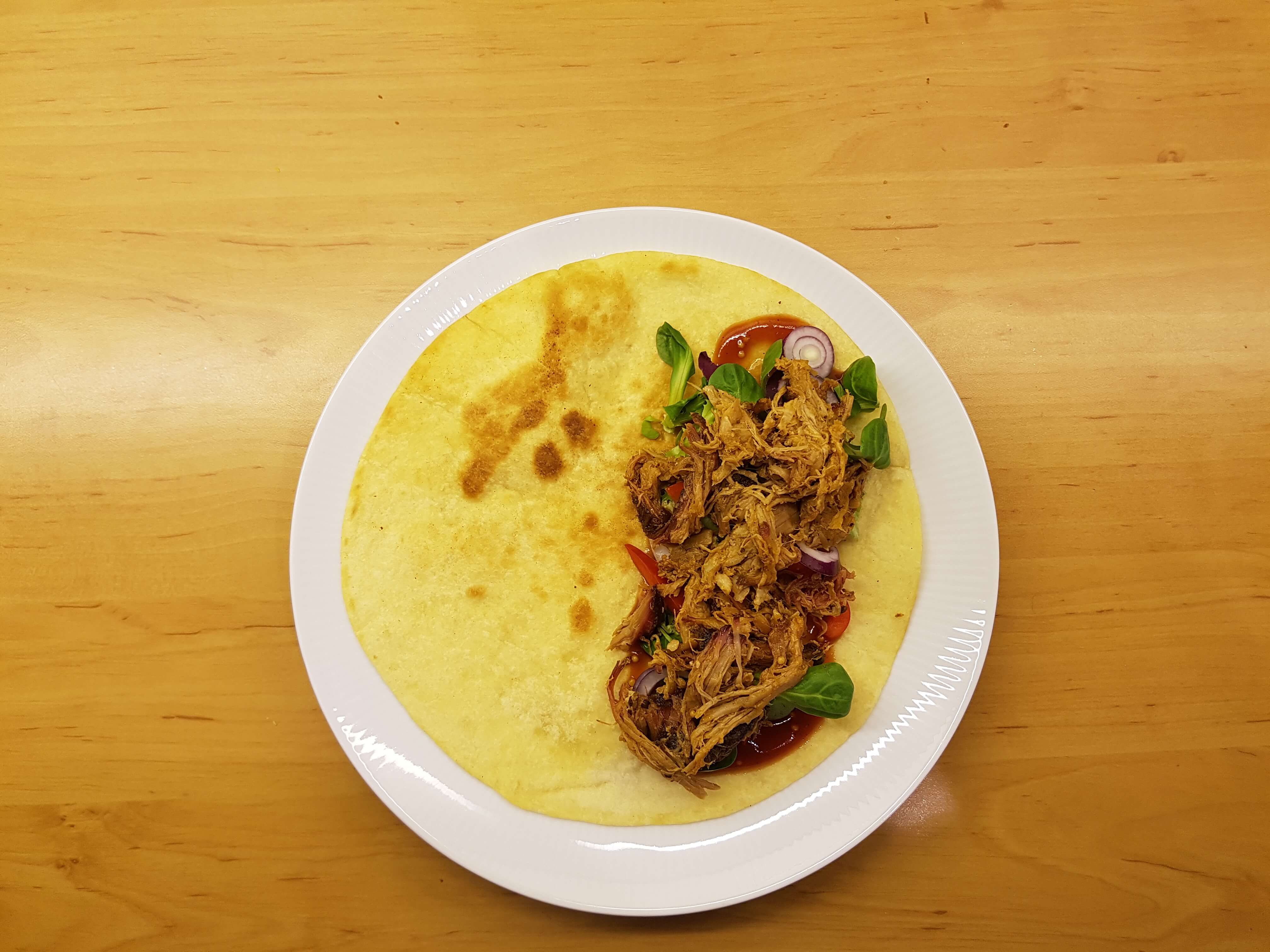 Butterwraps mit Pulled Pork