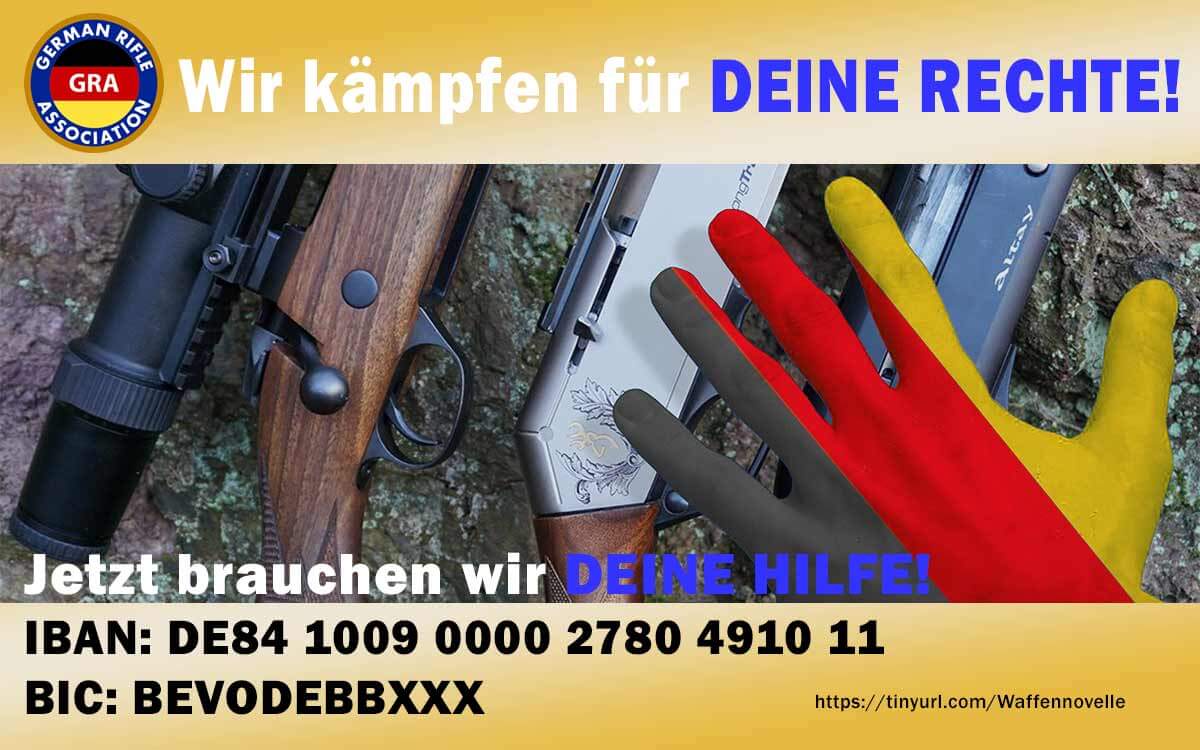 Spendenaufruf der German Rifle Association