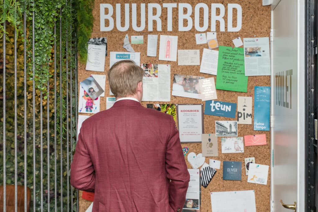 De Daalsebuurt, wat maakt het zo'n leuke buurt? Aankoopmakelaar Utrecht buurtbord The Food Club