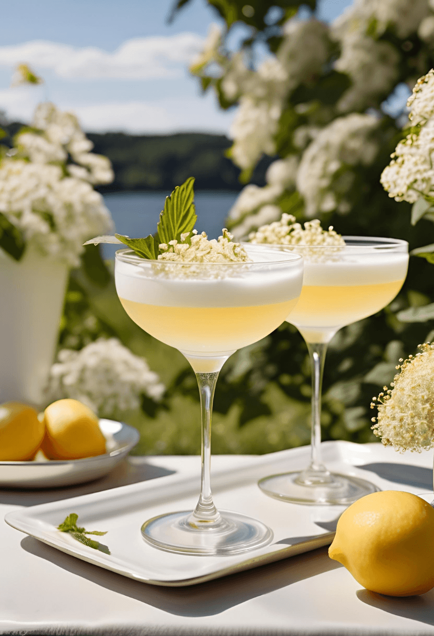 Fläder Sour Fläder Sour recept - sommardrink med fläder