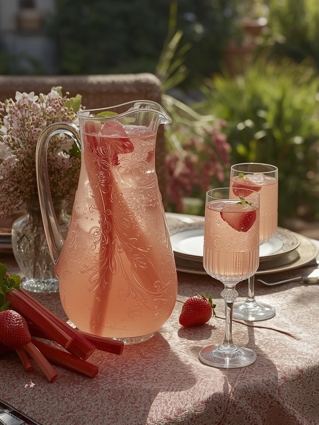 rabarbersangria sommardrink recept
