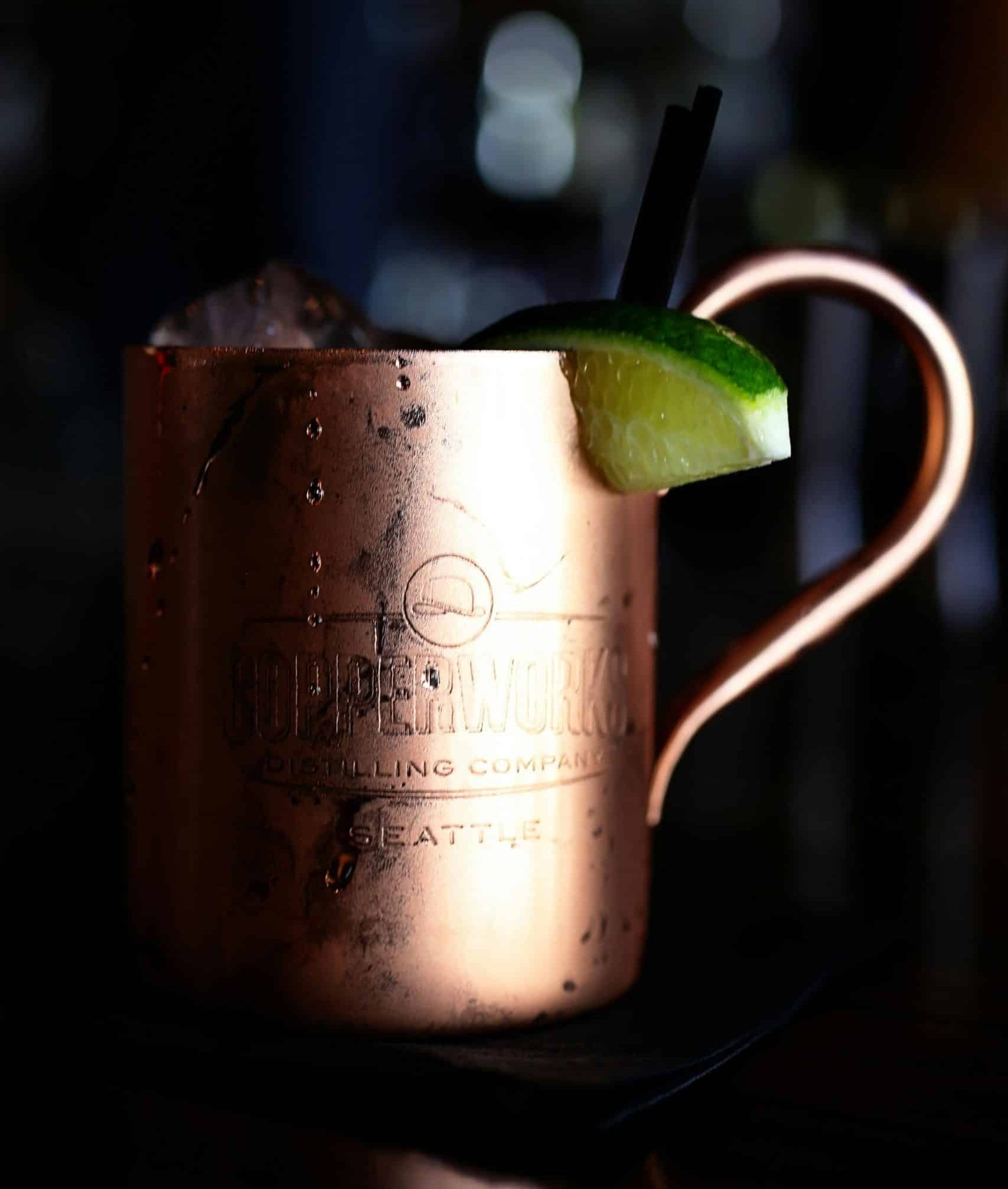 Bourbon Mule bourbon mule drink - mosow mule med bourbon