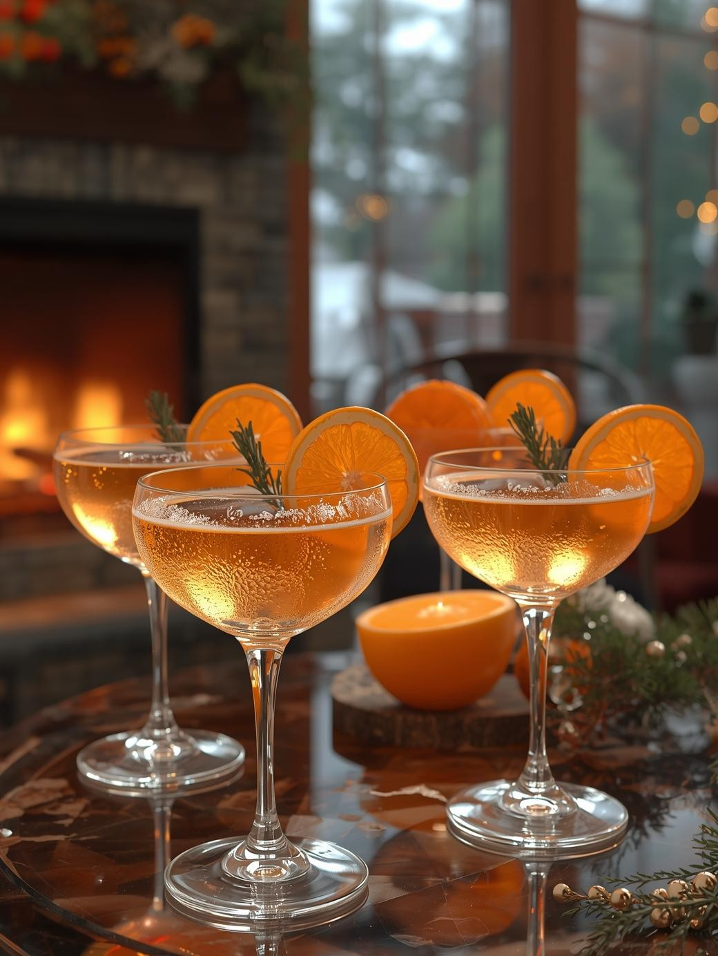 Bubbly Clementine nyårsdrink recept