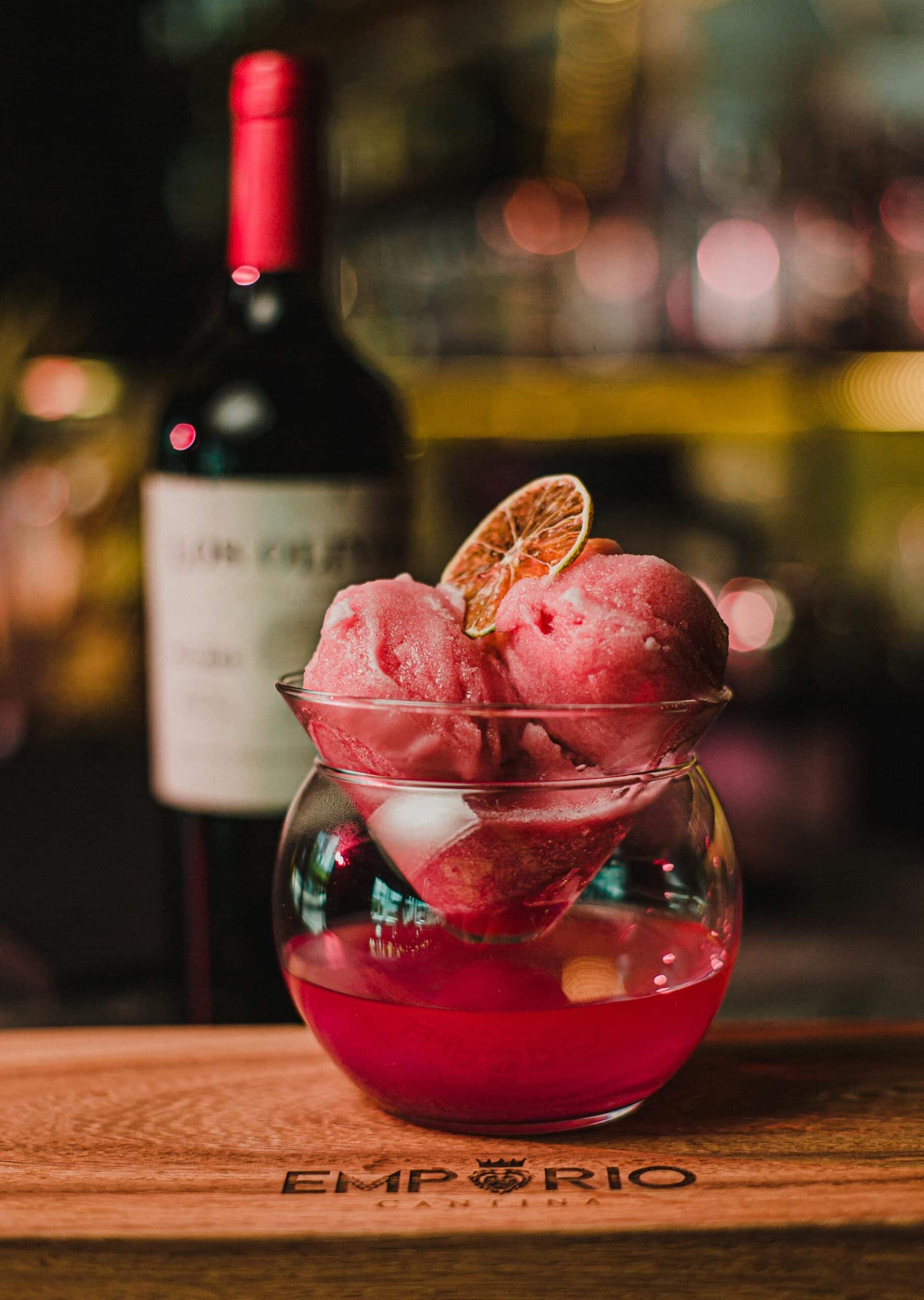Hallonsorbet Drink Hallonsorbet drink