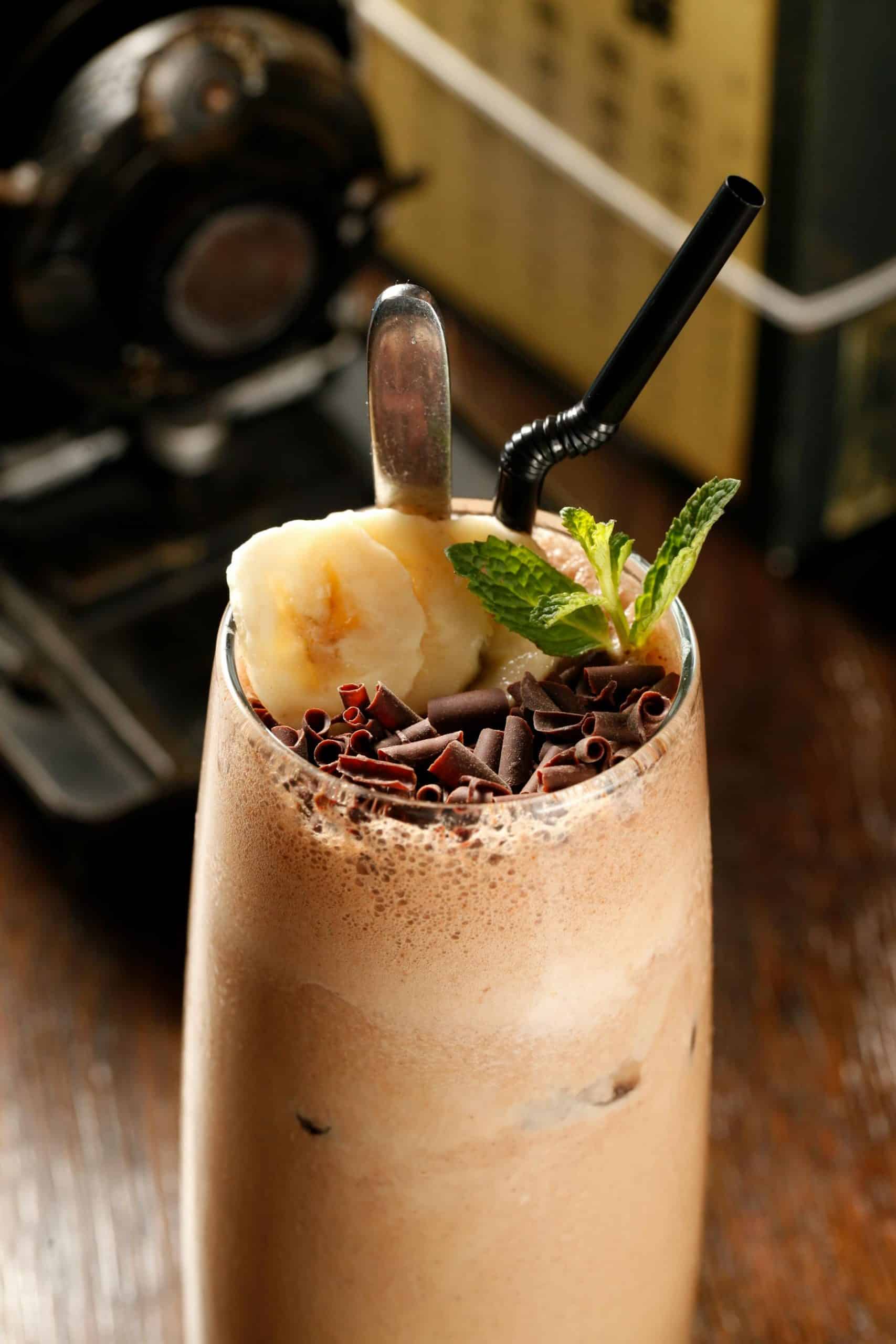Banansmoothie med Kakao Banansmoothie med kakao - chokladsmoothie med banan