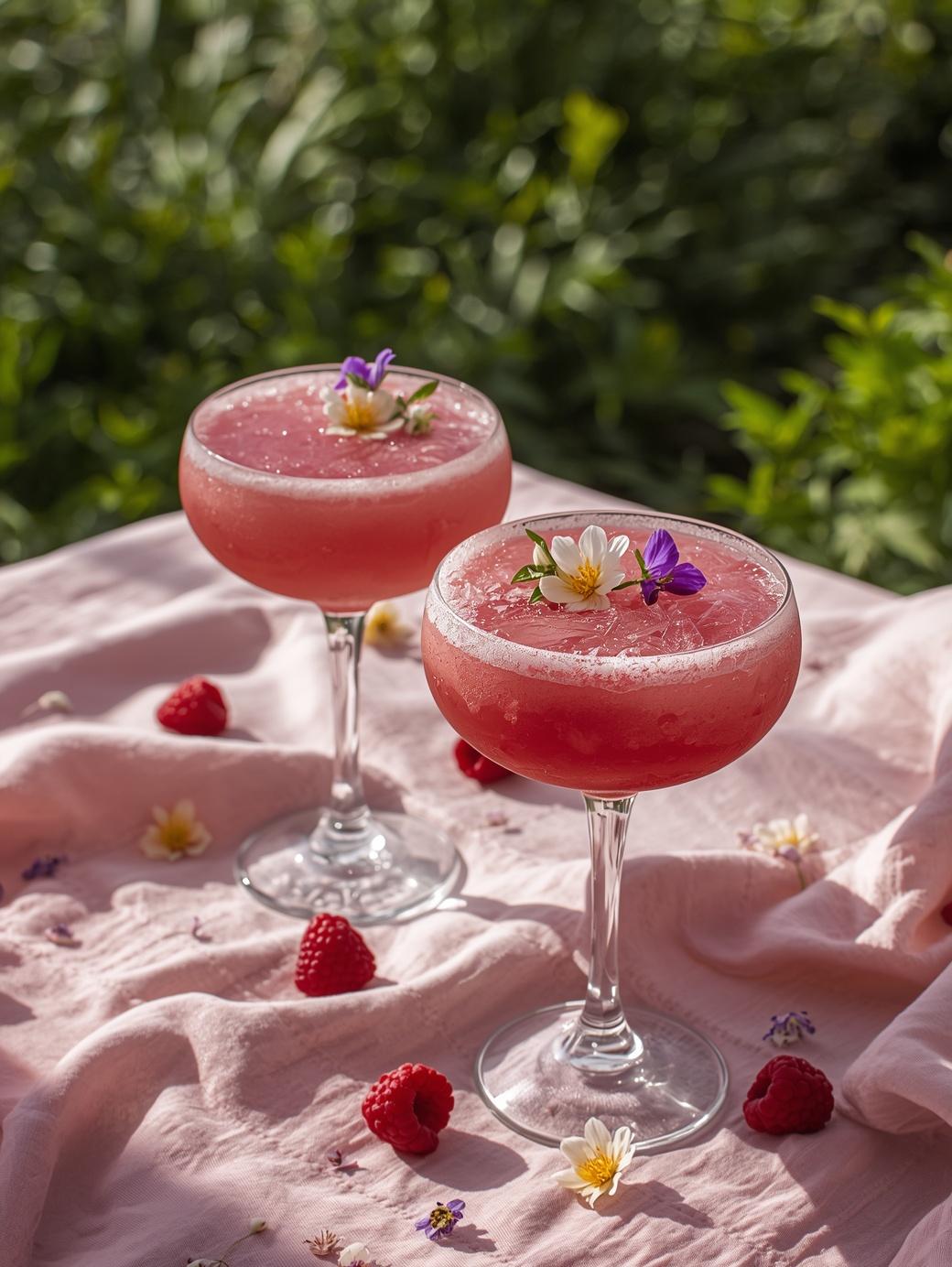 hallonsorbet sommardrink recept