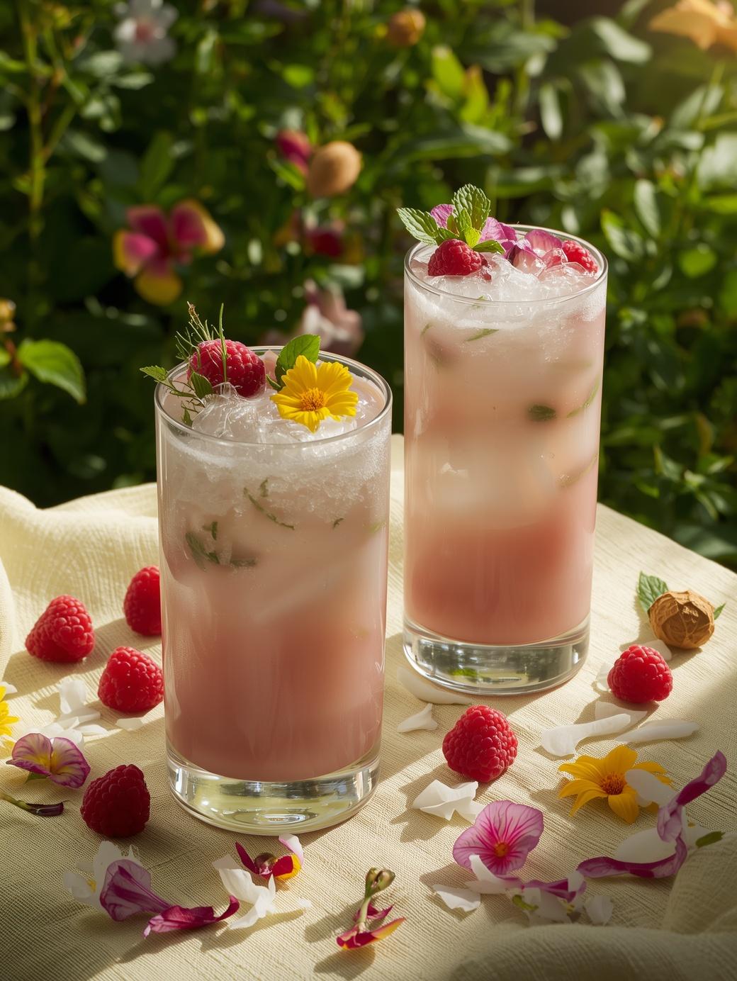 raspberry and coconut mojito sommardrink recept