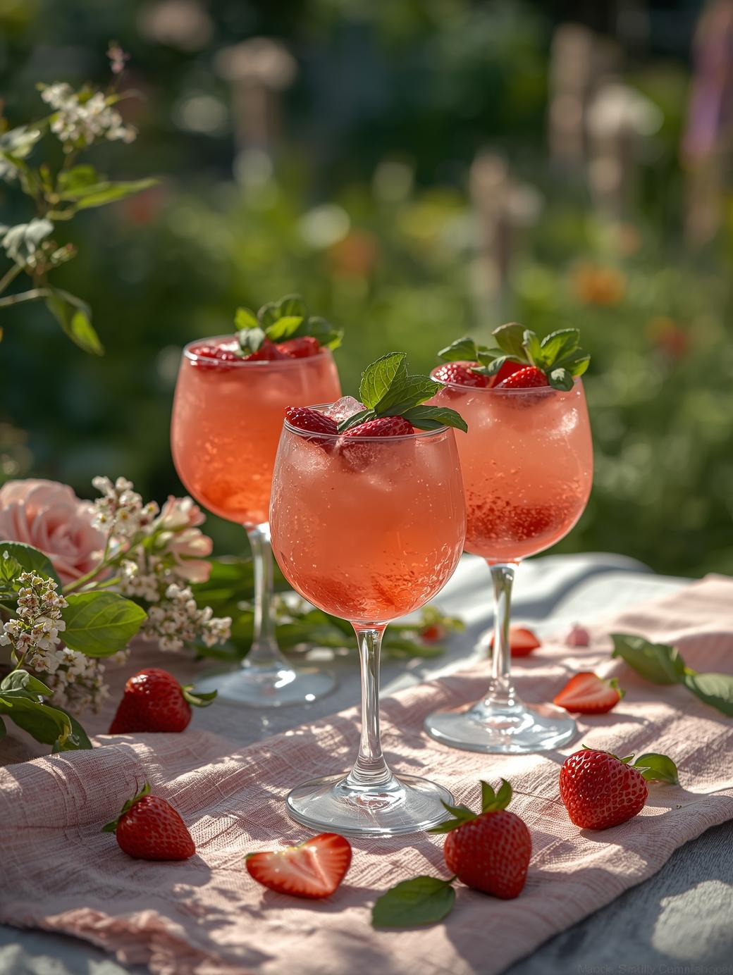 strawberry basil smash sommardrink recept