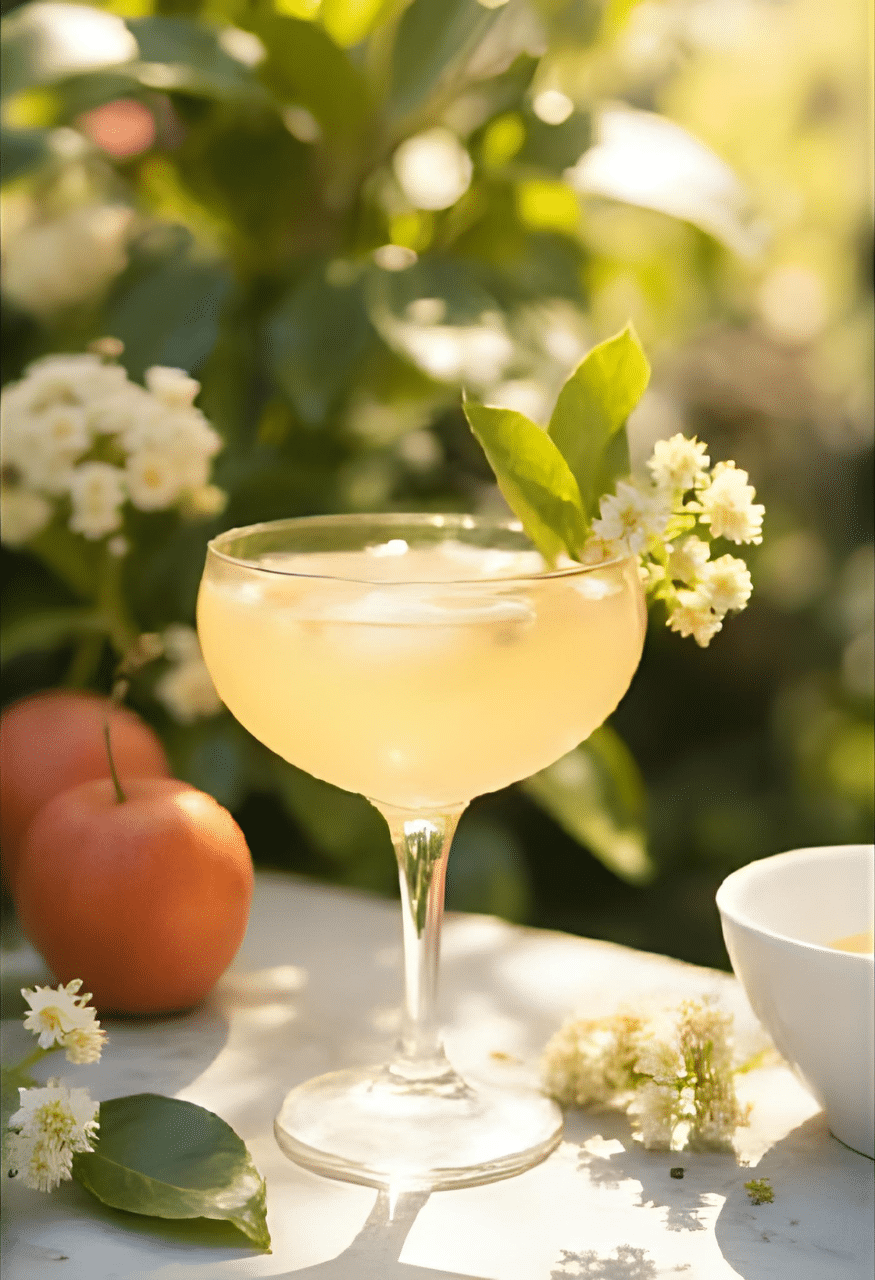 Äppelblom Äppelblom drink recept med fläder och äpple