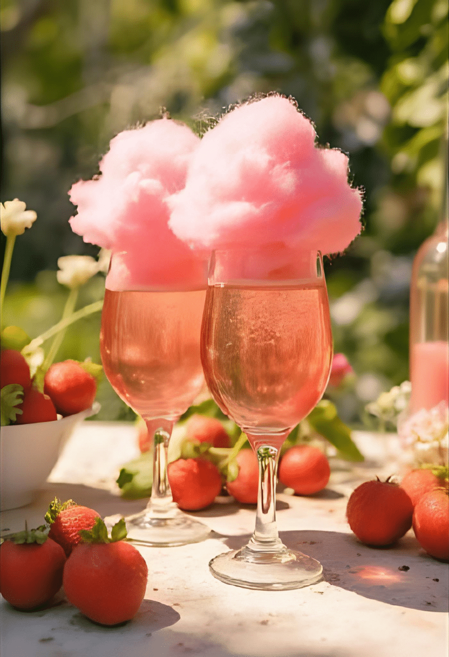 Sockervadd Drinkar rosa drink med sockervadd recept