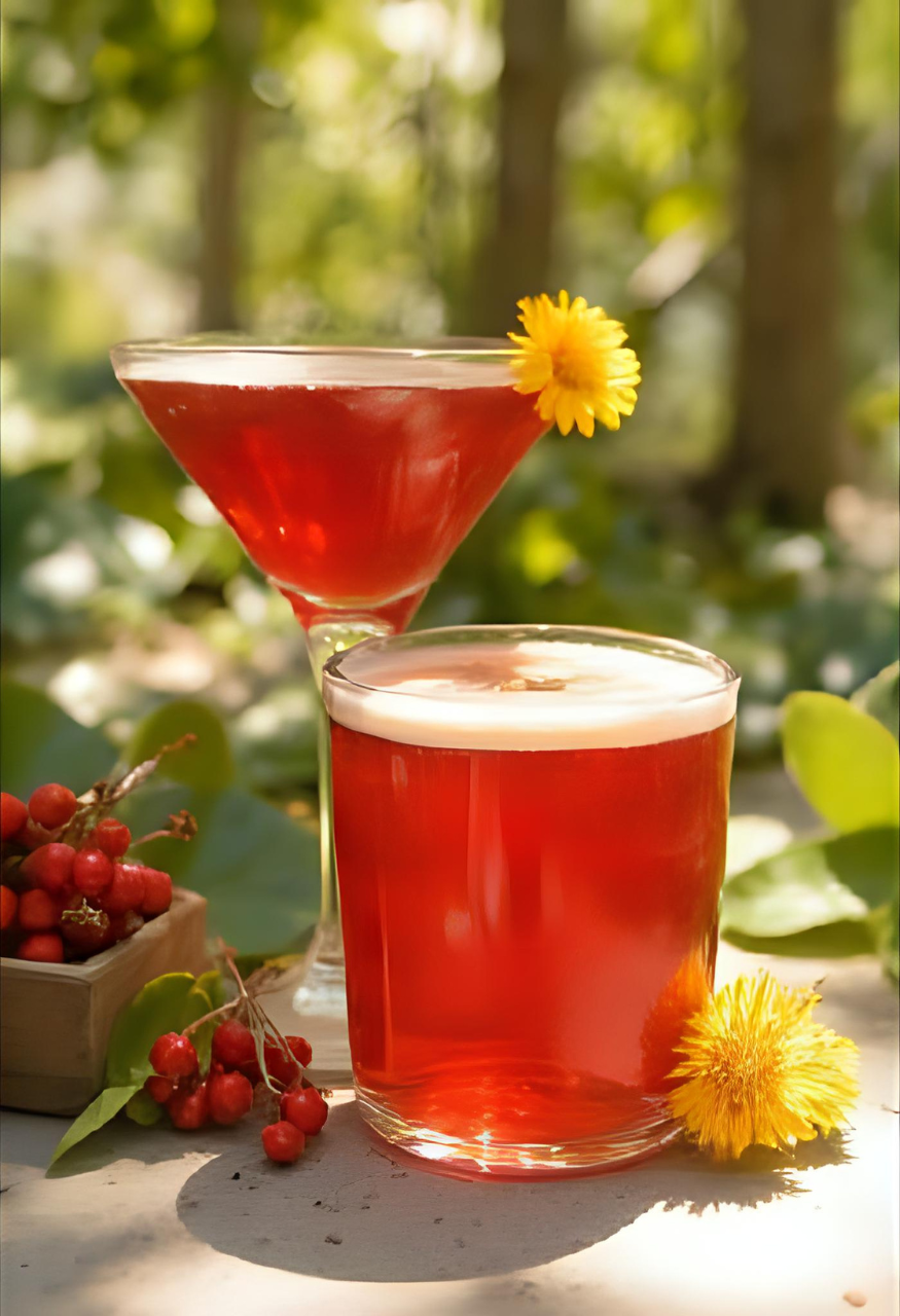 Lingon Sour Lingon Sour drink recept med skum och lingonsylt