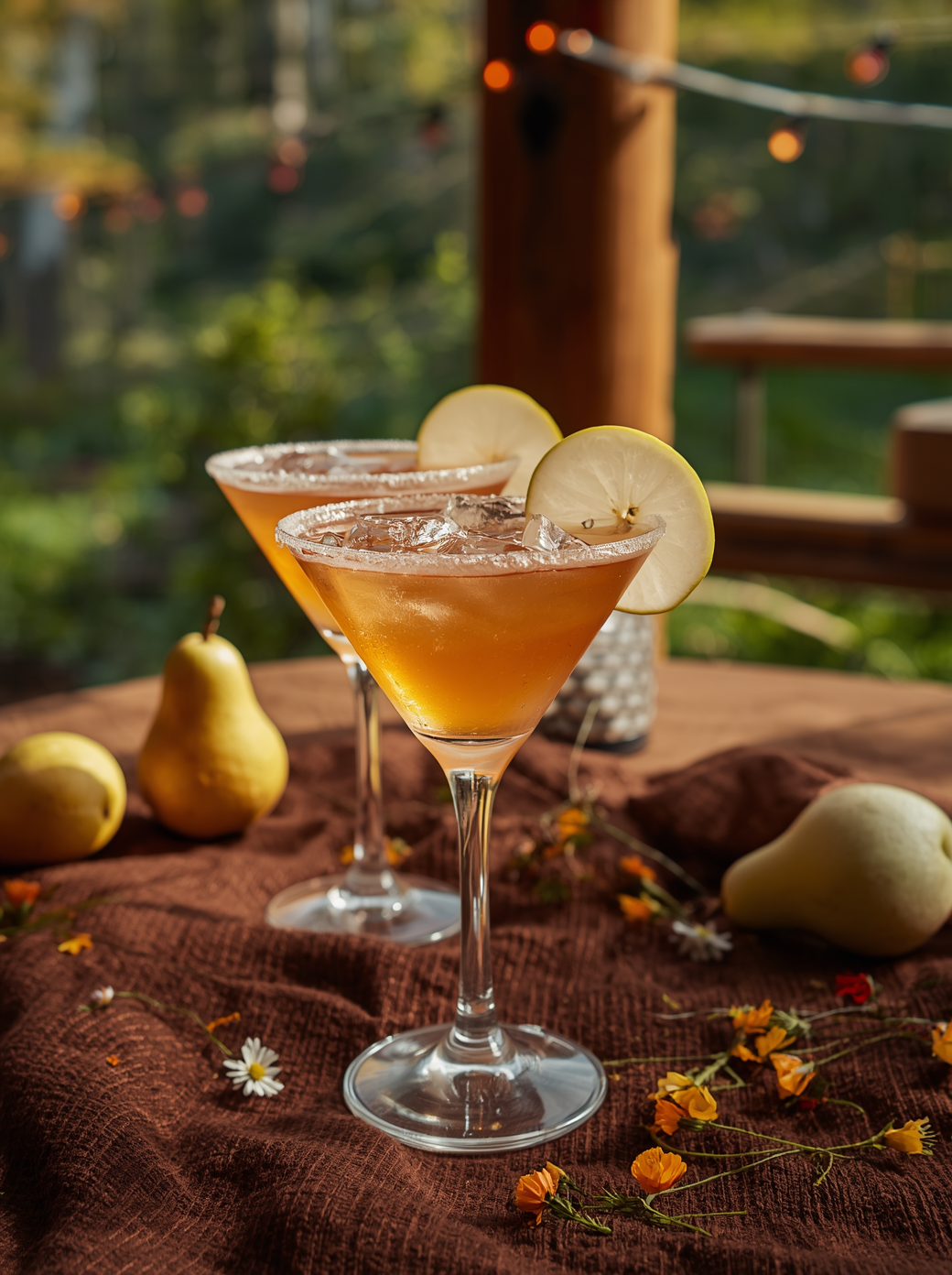 höstdrink med päron och amaretto recept