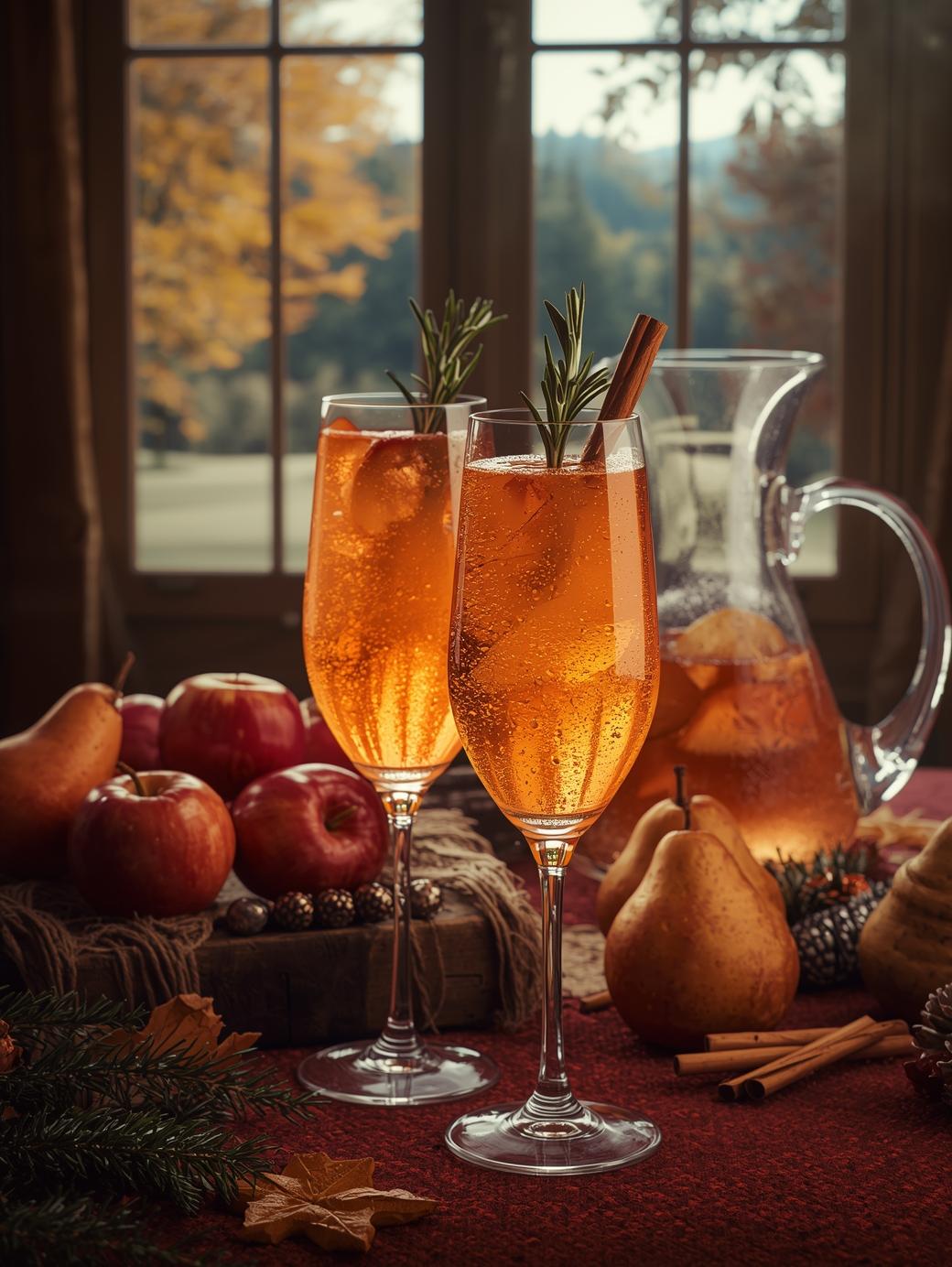 Höstsangria höstdrink recept med bubbel