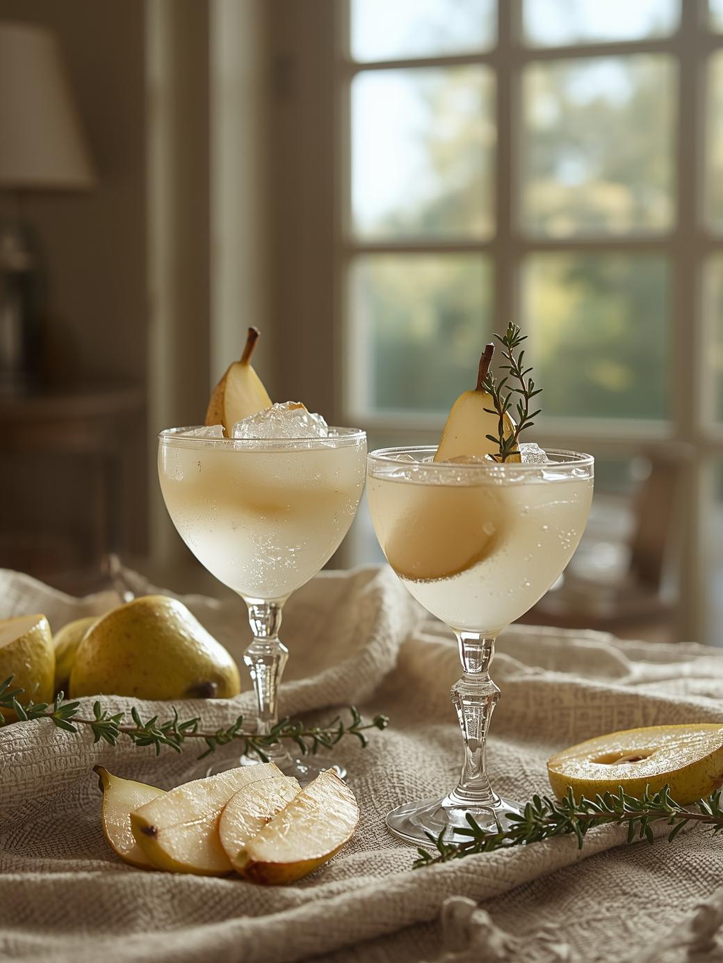 Päron och timjan drink recept