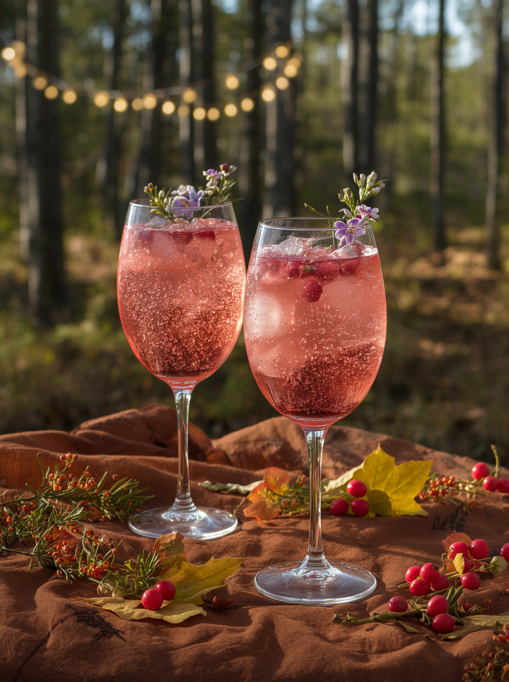 lingon spritz drink recept med bubbel