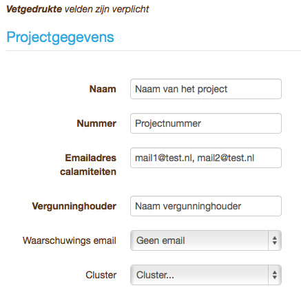 projectgegevens